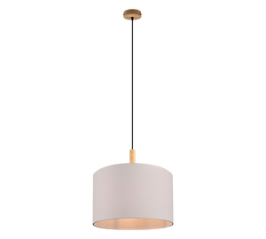 Lampada a sospensione, legno, naturale, 40x150x40 cm, Korba