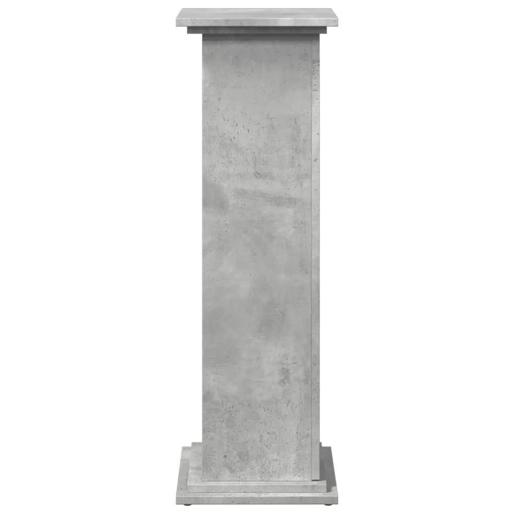 vidaXL Espositore con Portaoggetti Grigio Cemento 31x30x90 Truciolato