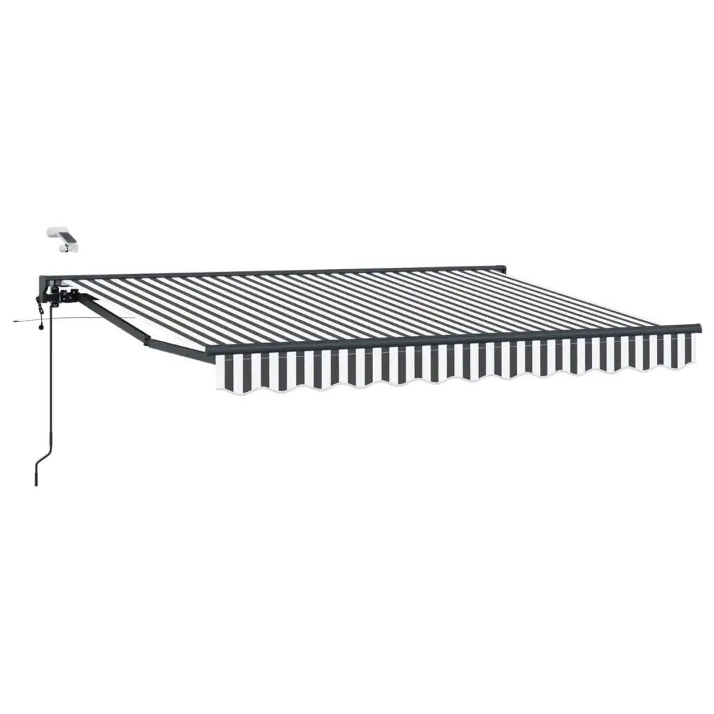 Tettuccio Elettrico Retrattile Antracite e Bianco 3 x 2,5 m