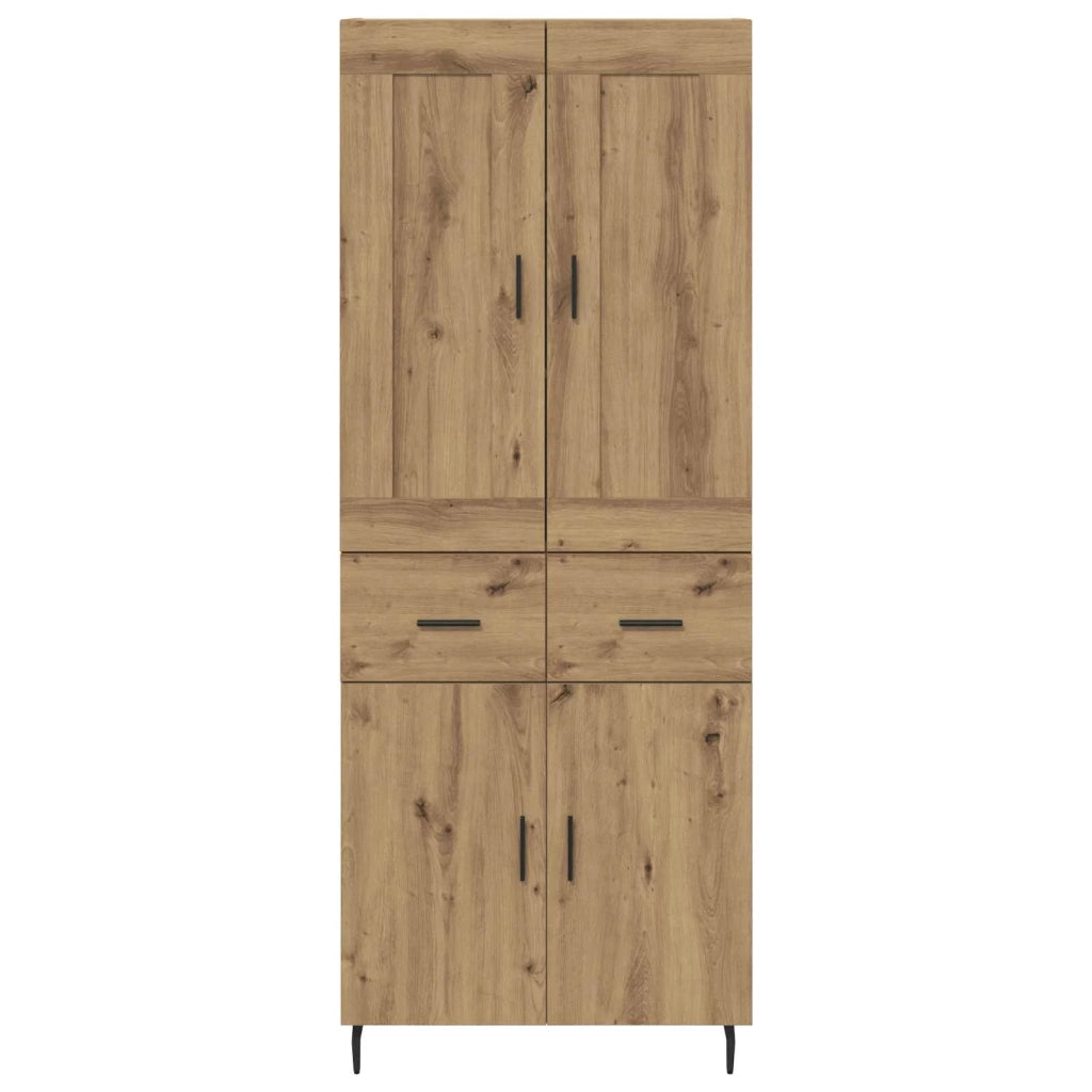 Credenza 2 pcs Rovere artigianale Legno multistrato 3416020