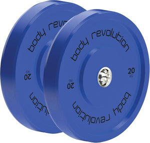Bumper Plates olimpici blu 2 x 20 kg – Body Revolution