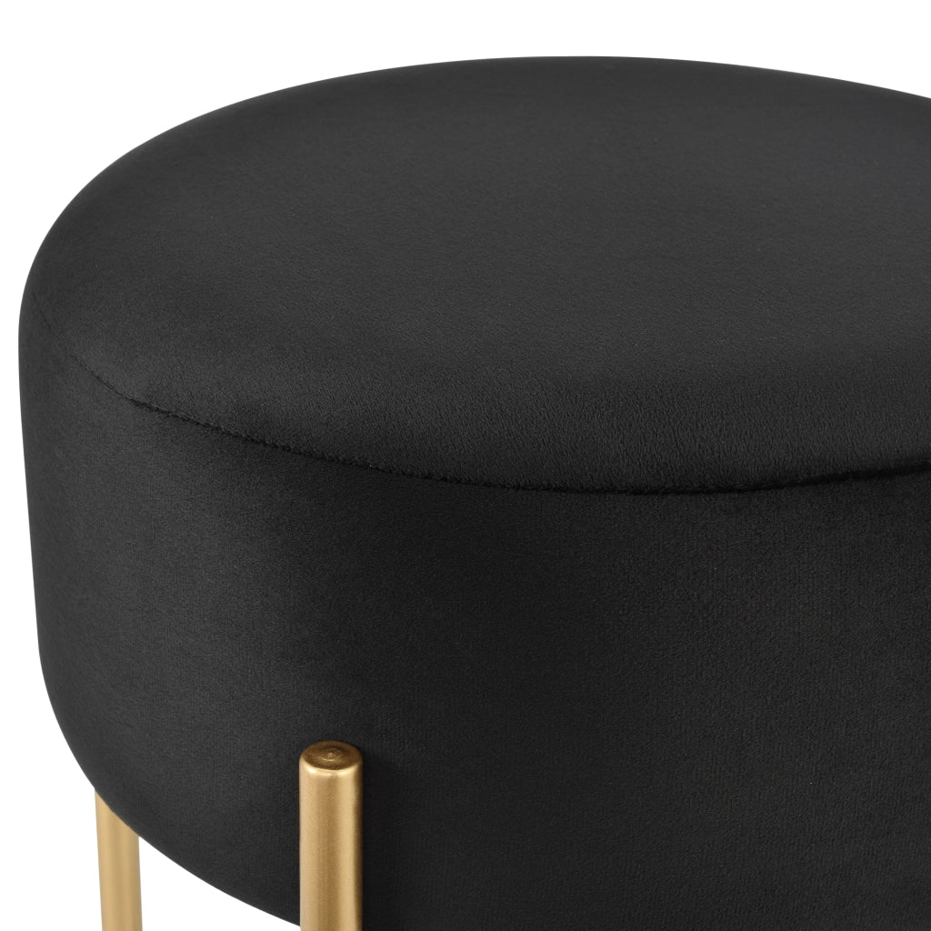 Sedia Imbottita Kungälv Nero/Ottone [en.casa]