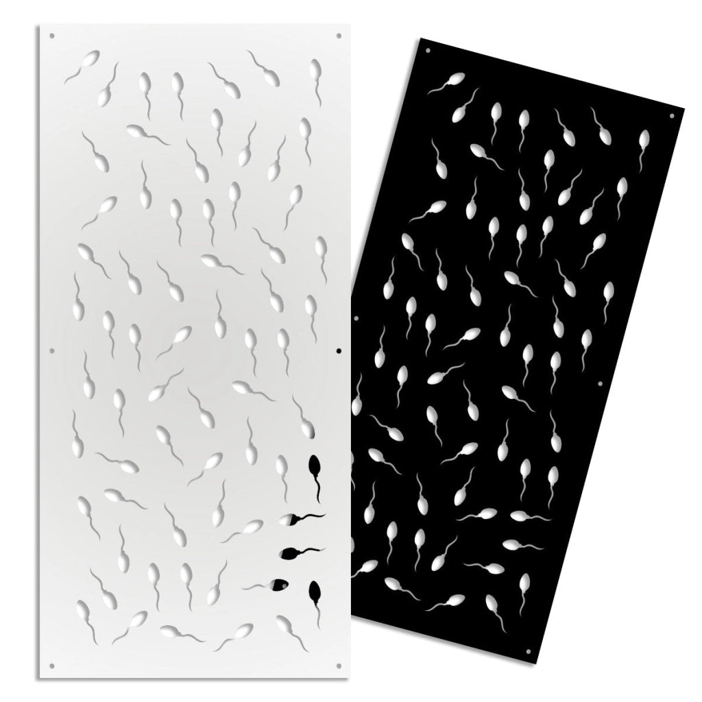 MAYBE LIFE - Pannello in PVC traforato - Parasole Misura: 50x150 cm, Colore: nero