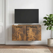 Mobile Porta TV da Muro Rovere Fumo 59,5 x 31 x 30 cm 899050