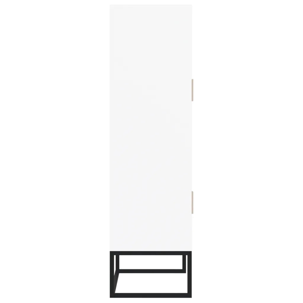 Credenza-Buffet-Armadio da cucina Bianca 70x35x125 cm in Legno Multistrato 975946