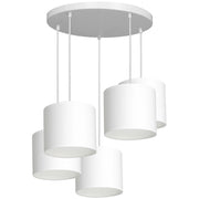 Lampada a sospensione bianca 5 luci E27 Arden Luminex