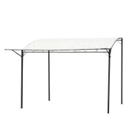Gazebo Pergola da Giardino con Copertura in Tessuto Anti UV e Acciaio, 3x2.5m, Beige