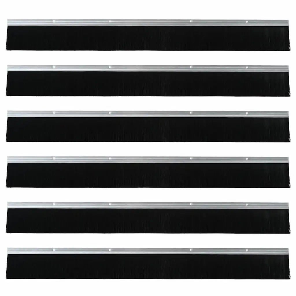 Spazzole per porte a vite 6 pcs Argento 100 cm 42019492