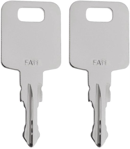 Riserve di chiave 2x - Compatibile con JCB Adblue DEF Doppi - Pezzo di ricambio 334/D7450 - Costruzione metallica - Marcatura FA11 - Sostituzione affidabile - Chiave di riserva