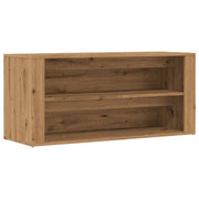 Panca portascarpe/stivali cassettiera scaffale mobiletto portaoggetti per ingresso fatto a mano 100 x 35 x 45 cm legno ingegnerizzato marrone 02_0022909