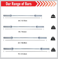 Bilanciere olimpico 122 cm per dischi da 2”