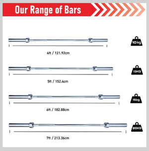 Bilanciere olimpico 122 cm per dischi da 2”