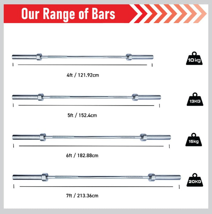 Bilanciere olimpico 122 cm per dischi da 2”