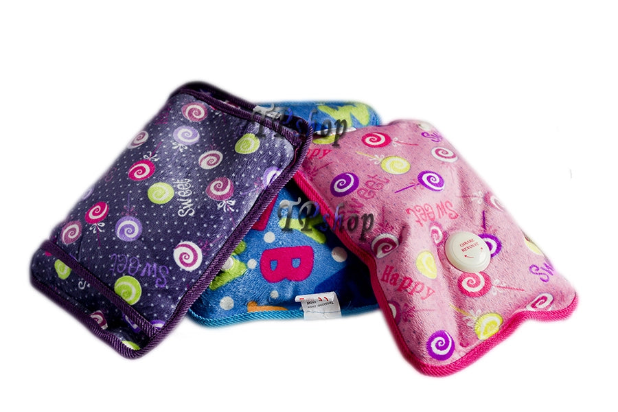 SCALDINO ELETTRICO BORSA ACQUA CALDA ELETTRICA SCALDA MANI LETTO CON TASCHE