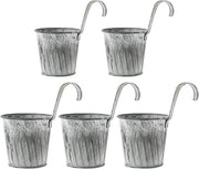 Vasi da fiore appesi - 5 pezzi per giardino e balcone foglie di fiori retro per decorazione all'aperto