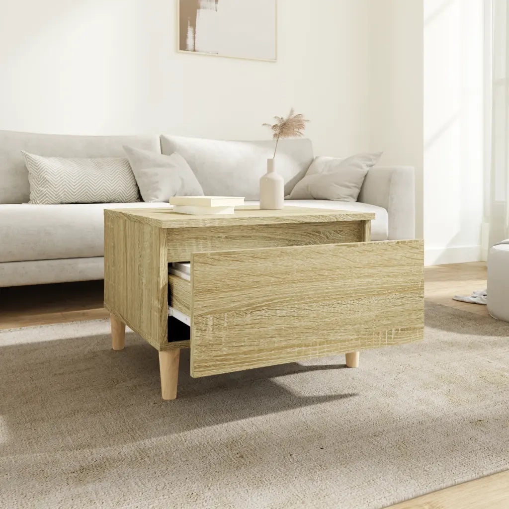 Tavolini 2pz Rovere Sonoma 50x46x35 cm in Legno Multistrato 819507
