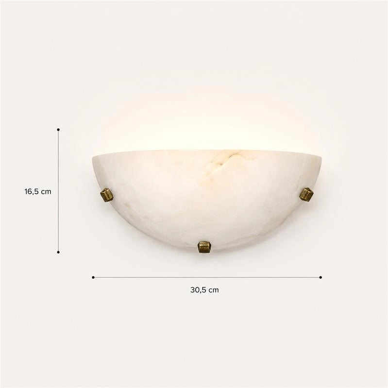 DUNA LAMPADA APPLIQUE DA PARETE E27 1 LUCE TABACCO