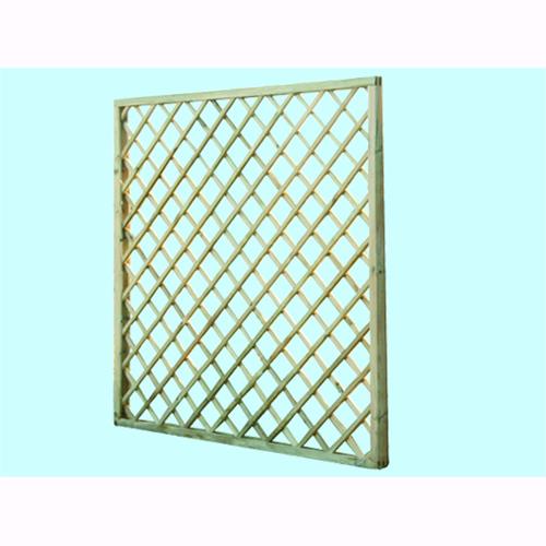 Pannello Grigliato LASA impregnato Pesante  in Legno di pino 90x90 cm con cornice 3,5x3,5 cm