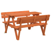 Tavolino da Giardino | Tavolo da Picnic per 4 Bambini con Foro Ombrellone Legno Abete
