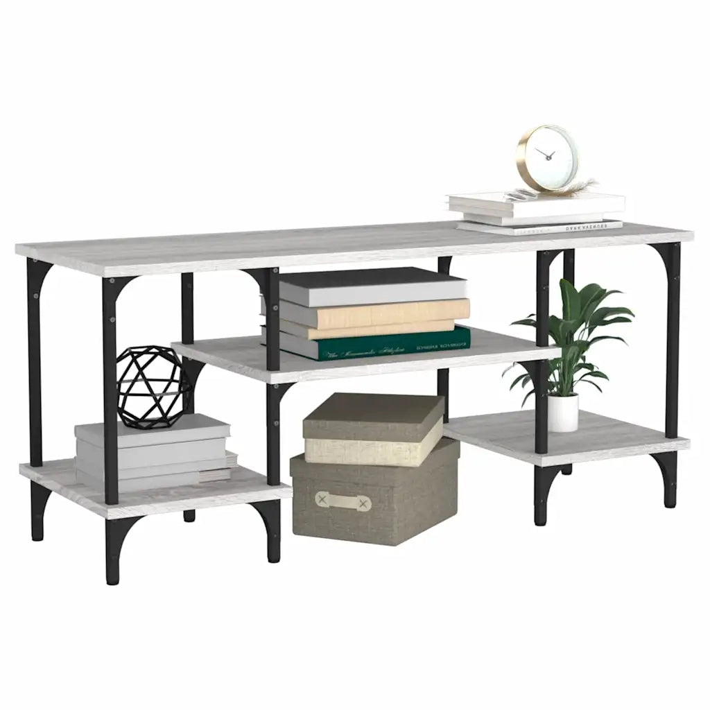 Mobile Porta TV Grigio Sonoma 102x35x45,5 cm Legno Multistrato 826333