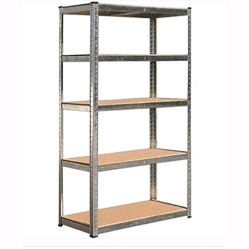 KIT Scaffale 5 ripiani Brixo in MDF L90xP40xH180 Struttura acciaio zincato  cm mod. Silver 150