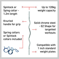 Barra EZ Body Revolution 1.2m Spinlock