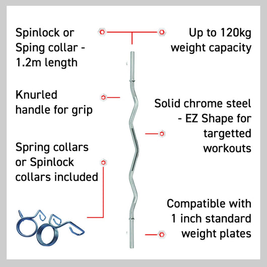 Barra EZ Body Revolution 1.2m Spinlock
