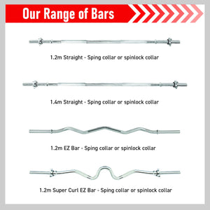 Barra EZ Body Revolution 1.2m Spinlock