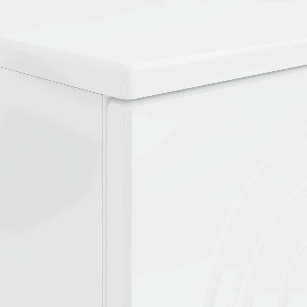 Armadio per Lavabo da Bagno ALKMAAR Bianco Lucido 896139
