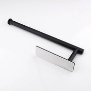 Sostegno per Asciugamani in Acciaio Inossidabile da Appendere - Autoadesivo o da Forare - Montaggio a Parete - Nero - Materiale di Costruzione per Cucina e Bagno