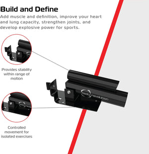 T-Bar Landmine 150 kg – acciaio, bilancieri 25/50 mm