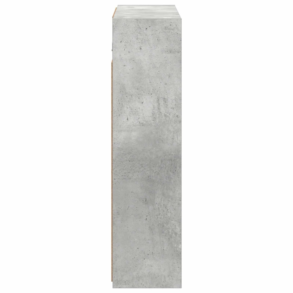 Mobiletto per specchio da bagno Grigio cemento