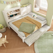 Letto Matrimoniale Contenitore con Rete a Doghe e Vano Nascosto ¨C MINIMAL ¨C Bianco 140x190