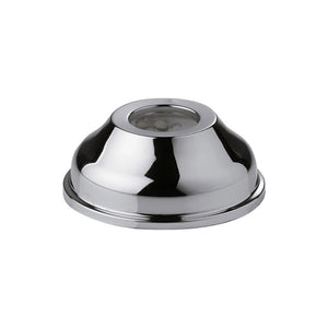 Rosone a muro in ottone cromato