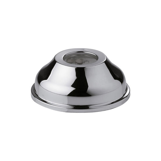 Rosone a muro in ottone cromato