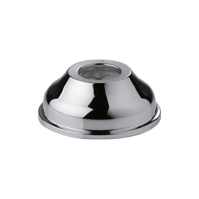 Rosone a muro in ottone cromato