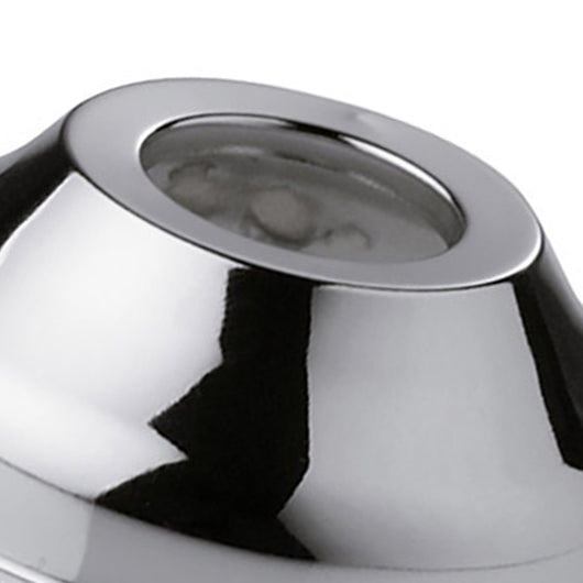 Rosone a muro in ottone cromato