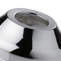 Rosone a muro in ottone cromato