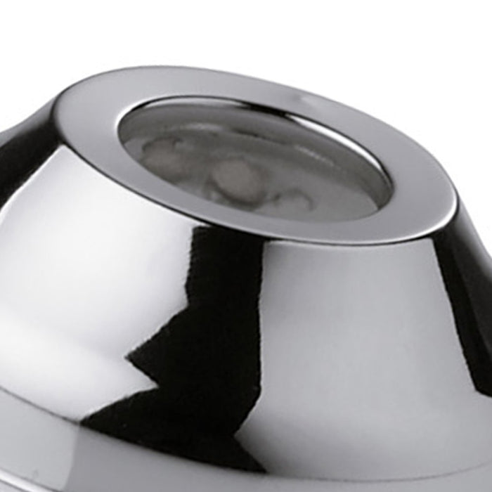 Rosone a muro in ottone cromato