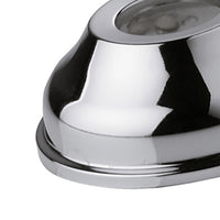 Rosone a muro in ottone cromato