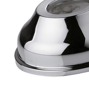 Rosone a muro in ottone cromato