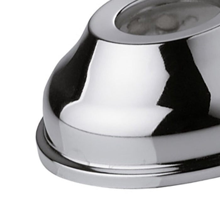 Rosone a muro in ottone cromato