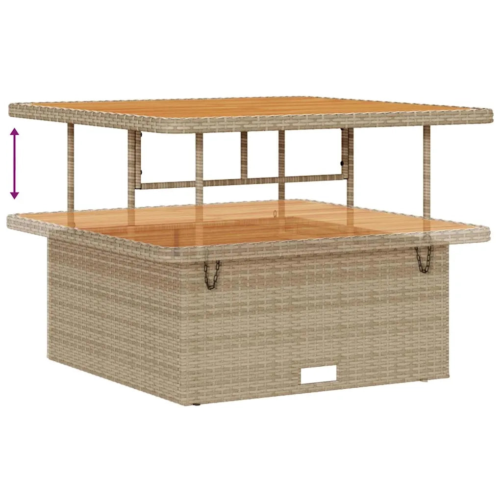 Set Divano da Giardino con cuscino 13 pcs Beige e Grigio Chiaro