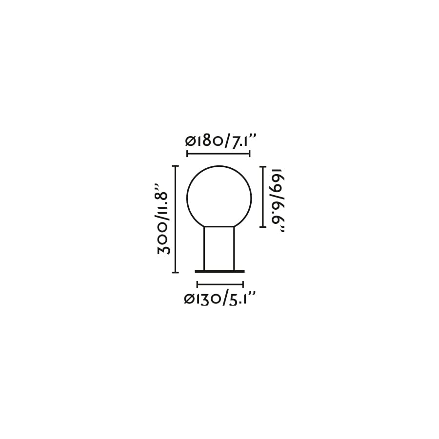 Faro Barcelona 74433S-01 - MOON 300 Lampada sopra muro grigio scuro