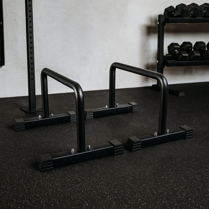 Barre Parallettes in Acciaio 56x40x40cm per Calisthenics e Push-Up – 2 Pezzi