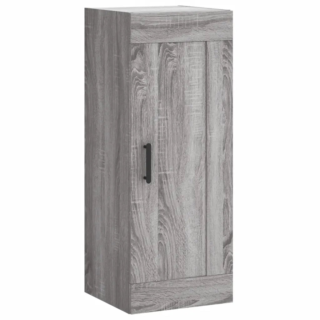 vidaXL Credenza Grigio Sonoma 34,5x34x180 cm in Legno Multistrato