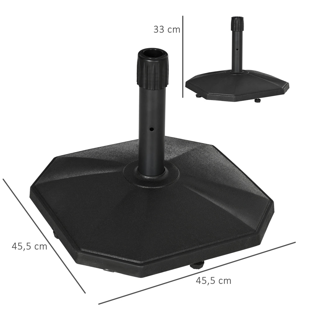 Portaombrelli in Cemento ¨C Zephmum ¨C Nero 45.5x45.5x33 cm