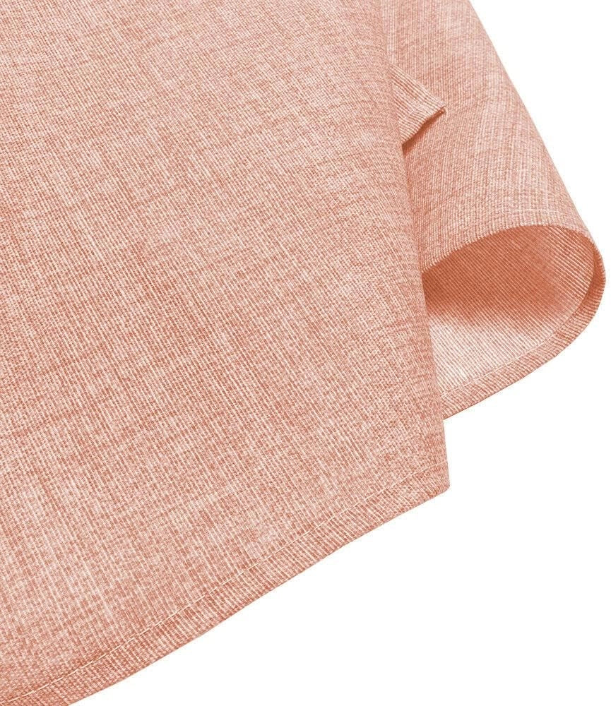 Tovaglia Cotone Cucina 135x230 cm Made In Italy Morbida Copritavolo Tinta Unita Pastello Rosa