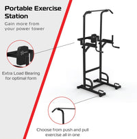 Power Tower 200 kg – Trazioni, Dips, Casa o Outdoor