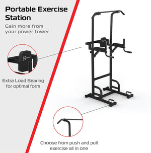 Power Tower 200 kg – Trazioni, Dips, Casa o Outdoor